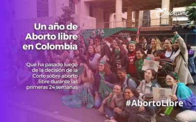 Primer aniversario del aborto libre en Colombia